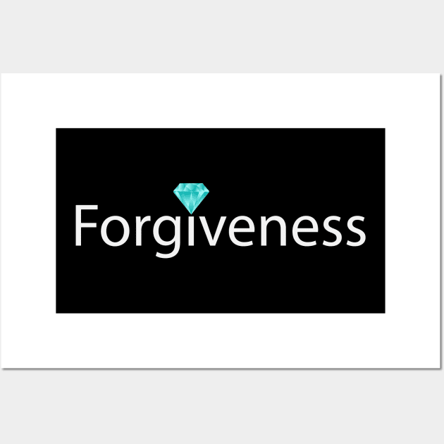 Forgiveness typographic artwork Wall Art by BL4CK&WH1TE 